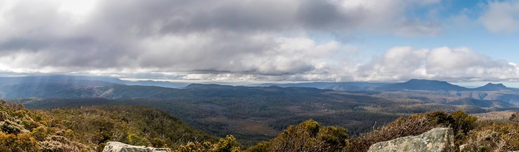 View towards Mount Victoria from the summit of Mount Saddleback
