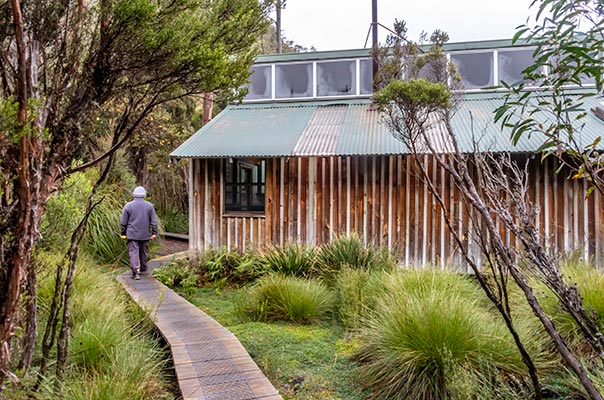 Lake Vera Hut on the Frenchmans Cap walk