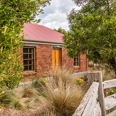 Ah Ping two-bedroom brick family cottage at Tin Dragon Cottages is suitable for a family holiday in Tasmania.