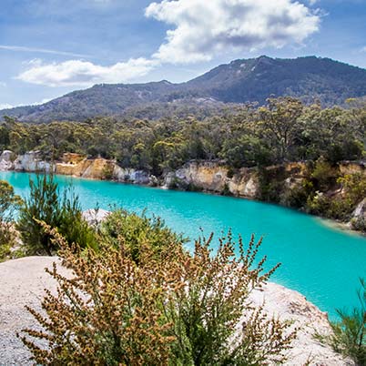 Little Blue Lake near South Mr Cameron in North East Tasmania