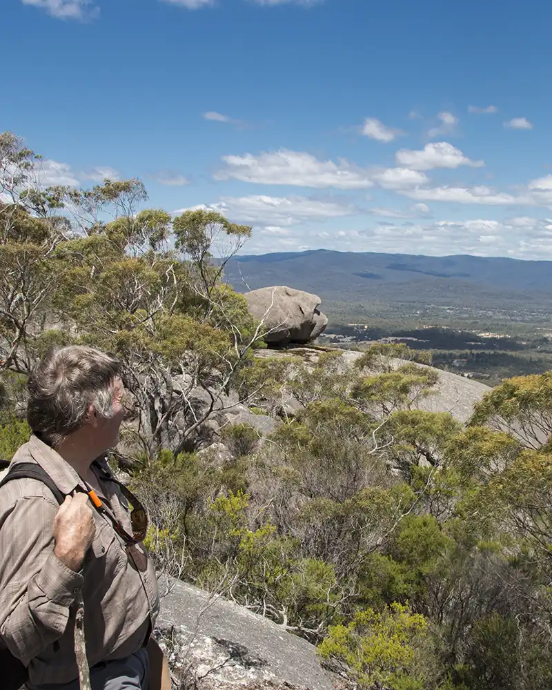 Graham looking out from the Cube Rock walk
