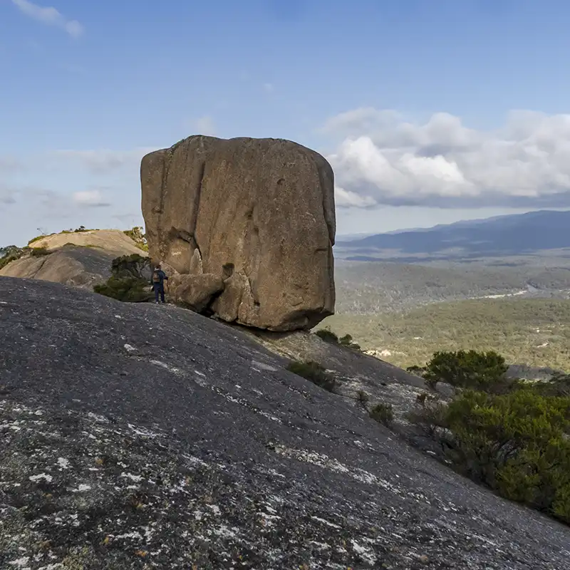 Side view of Cube Rock