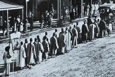 Traditional Chinese funeral procession C 1890's.
