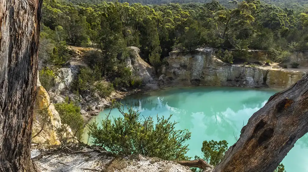 Little Blue Lake in North East Tasmania